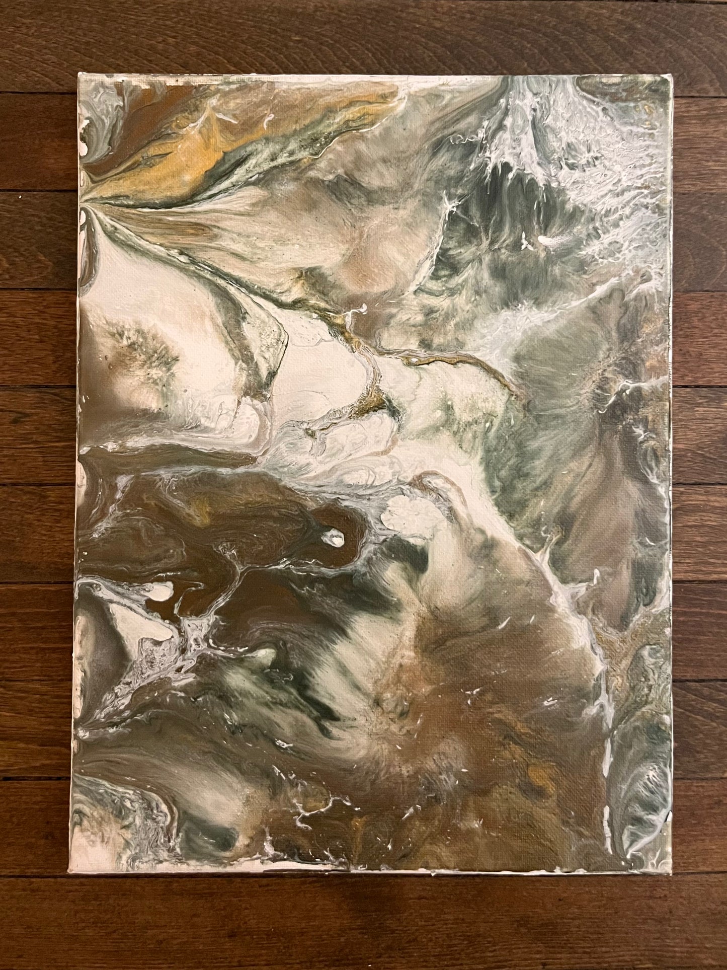 Earth #1 – ORIGINAL Acrylic Pouring Painting