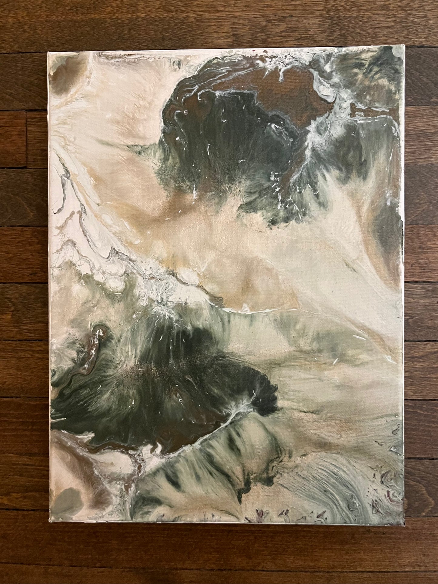Earth #3 – ORIGINAL Acrylic Pouring Painting