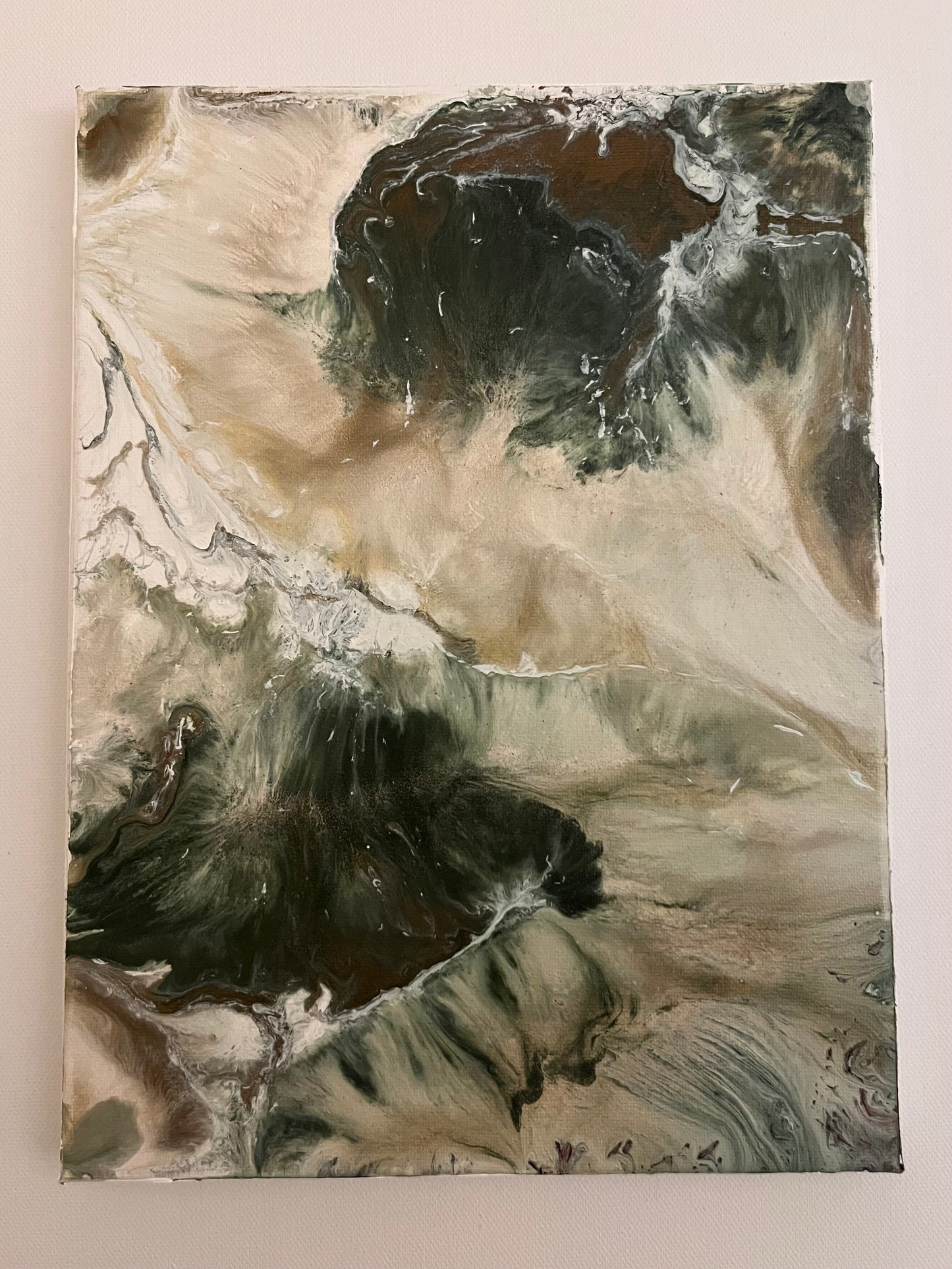 Earth #3 – ORIGINAL Acrylic Pouring Painting