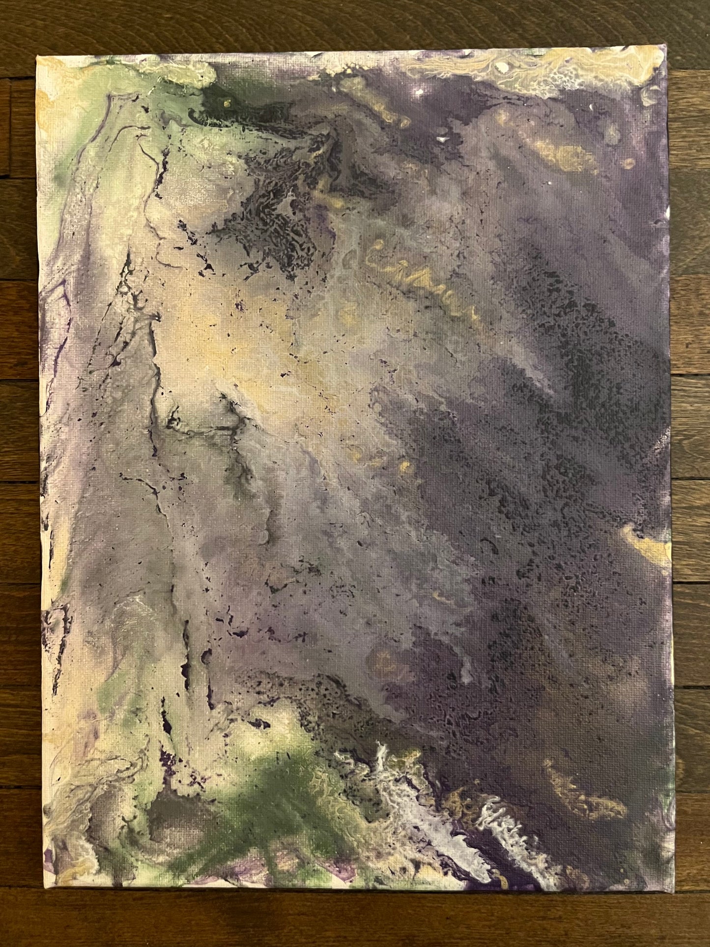 Fluorite #1 – ORIGINAL Acrylic Pouring Painting