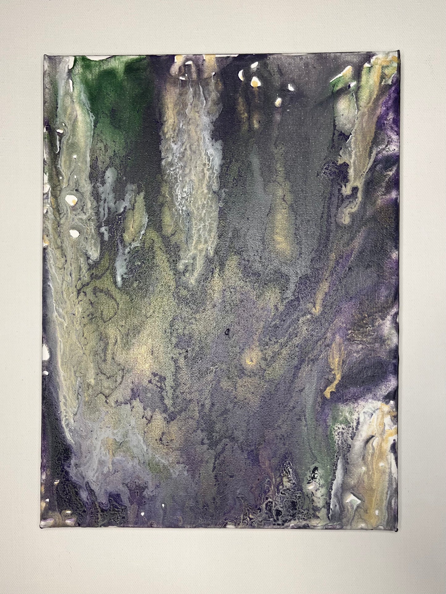 Fluorite #4 - ORIGINAL Acrylic Pouring Painting