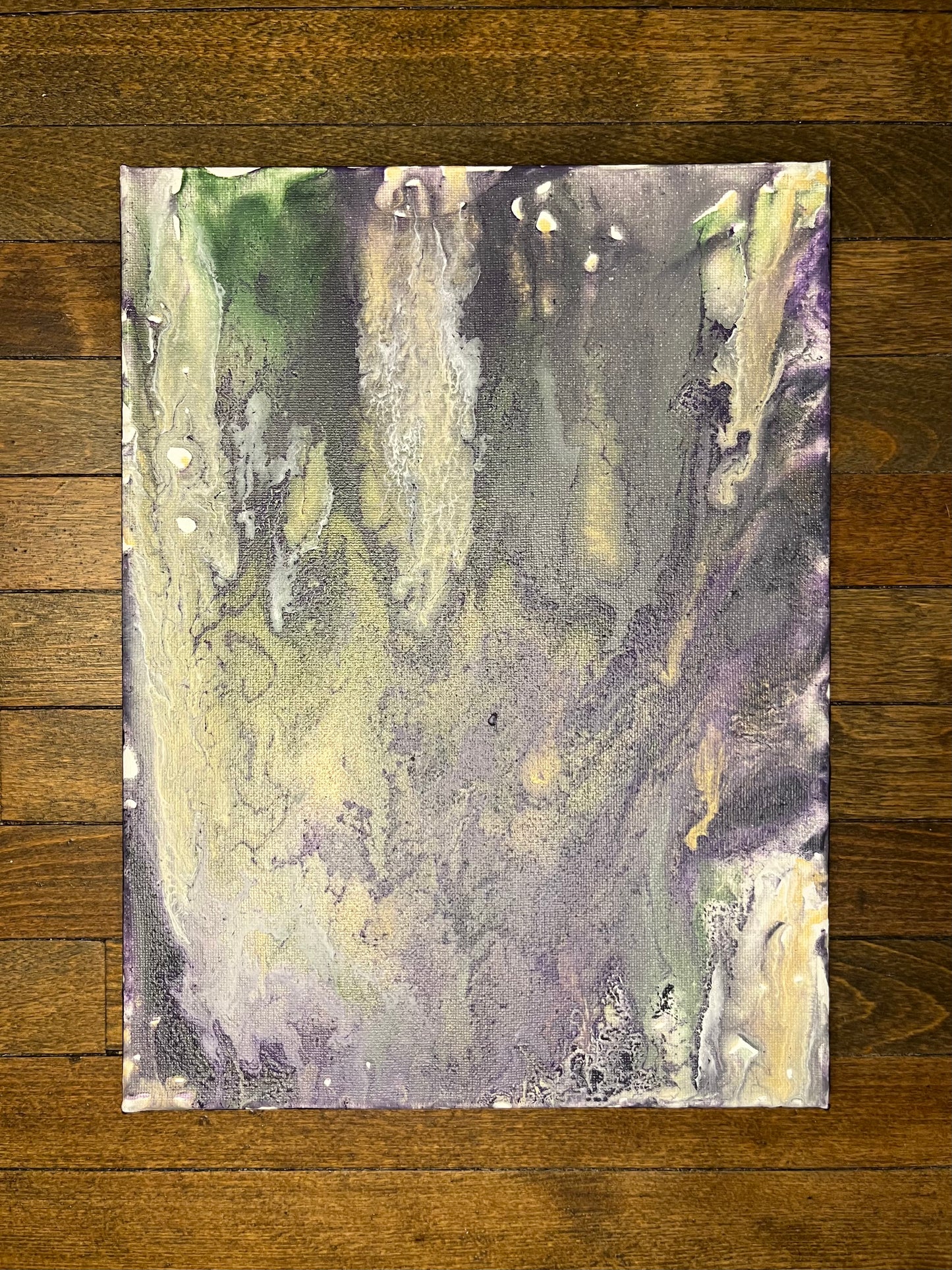 Fluorite #4 - ORIGINAL Acrylic Pouring Painting