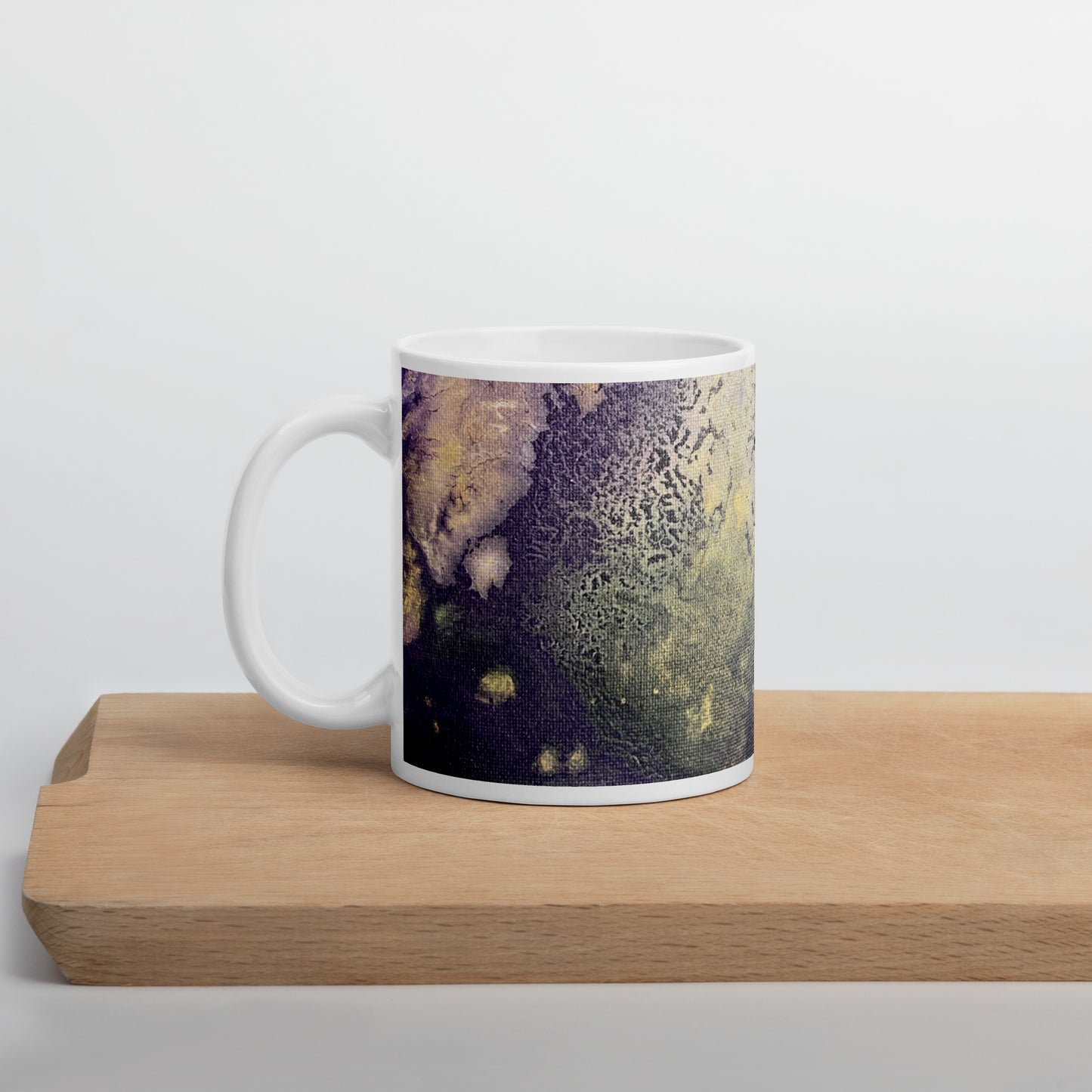 Fluorite #3 – White Glossy Mug