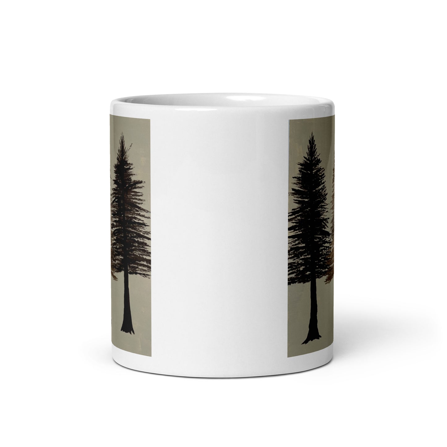 Forest in Gold – White Glossy Mug