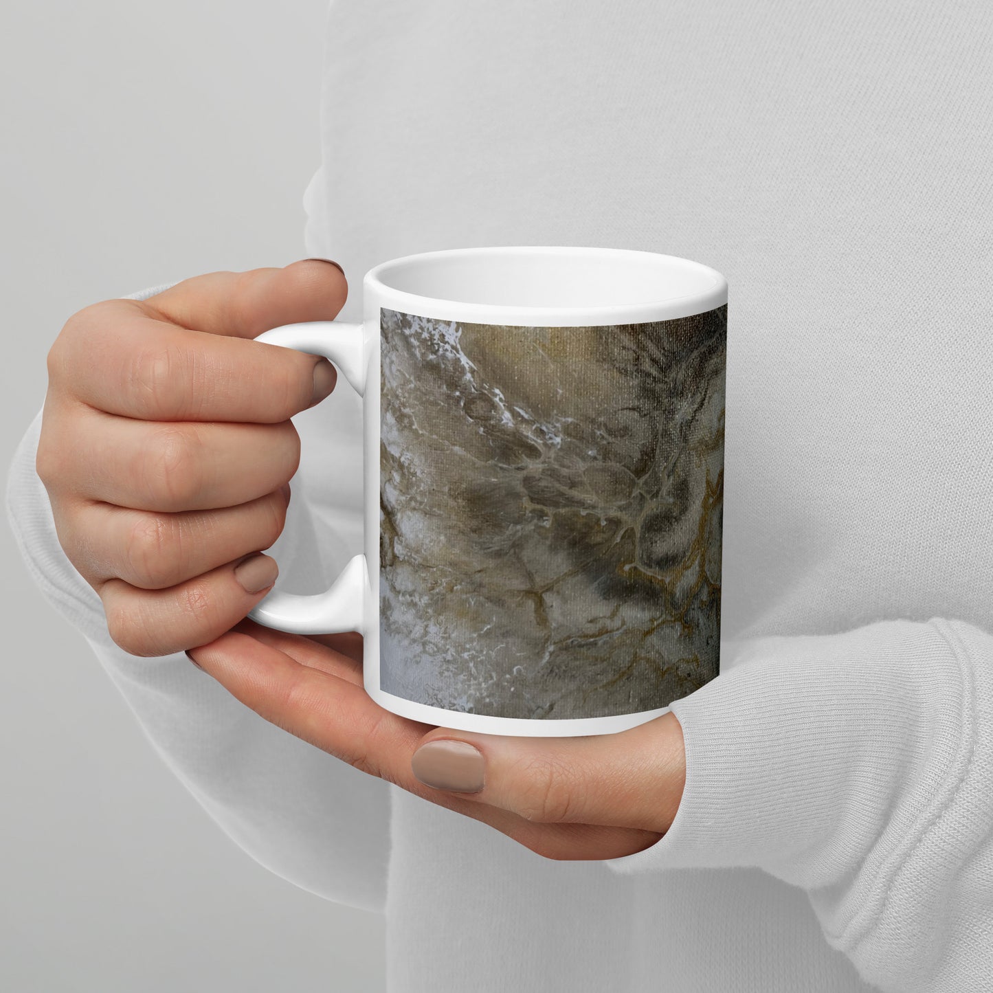 Sand #4 – White Glossy Mug