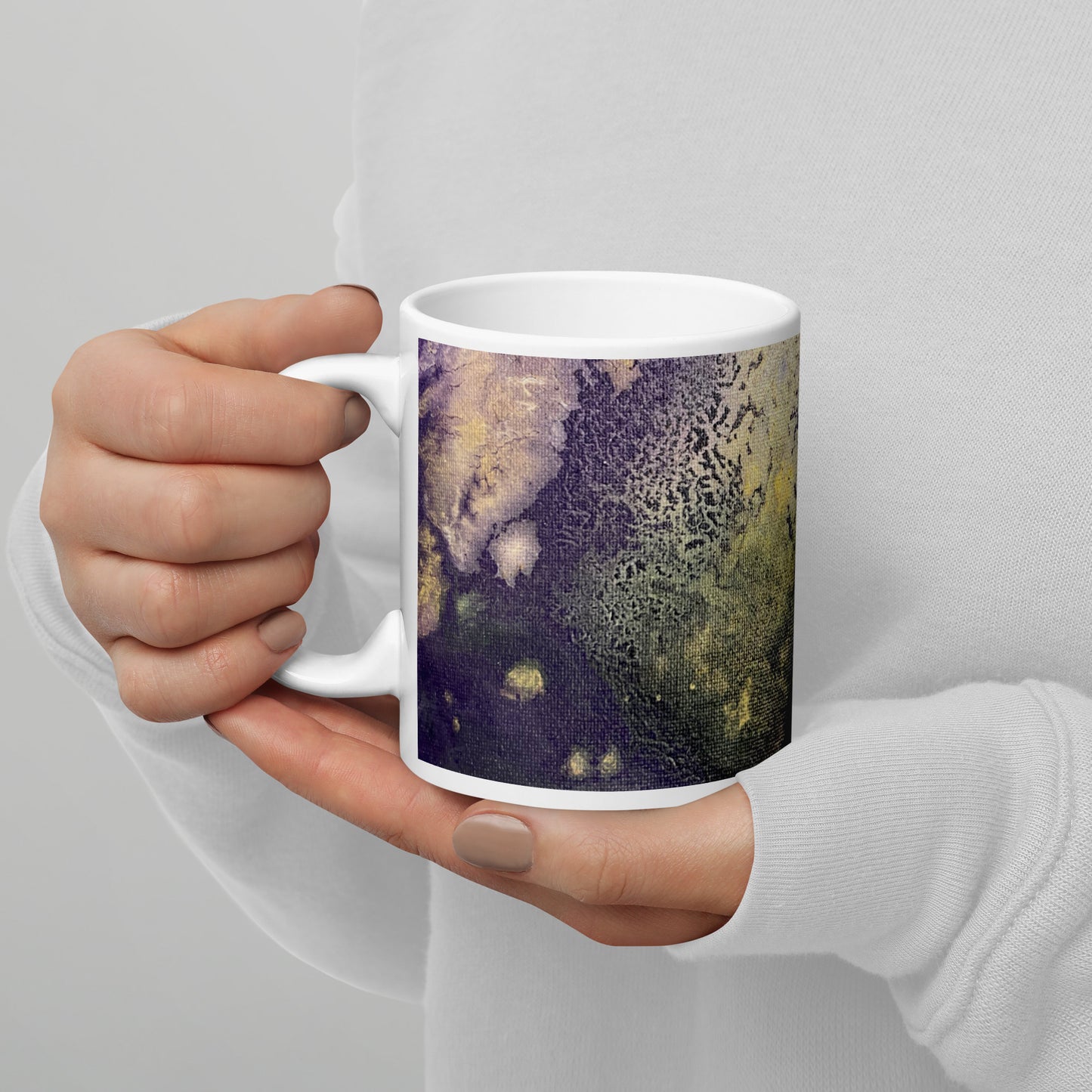 Fluorite #3 – White Glossy Mug