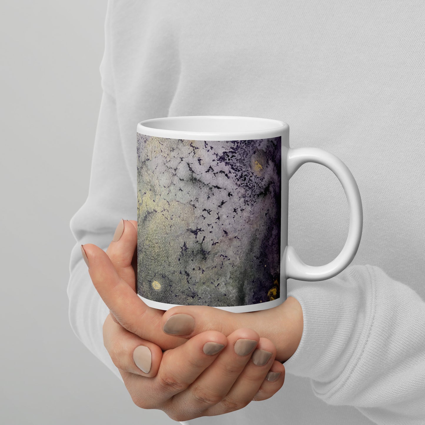 Fluorite #3 – White Glossy Mug