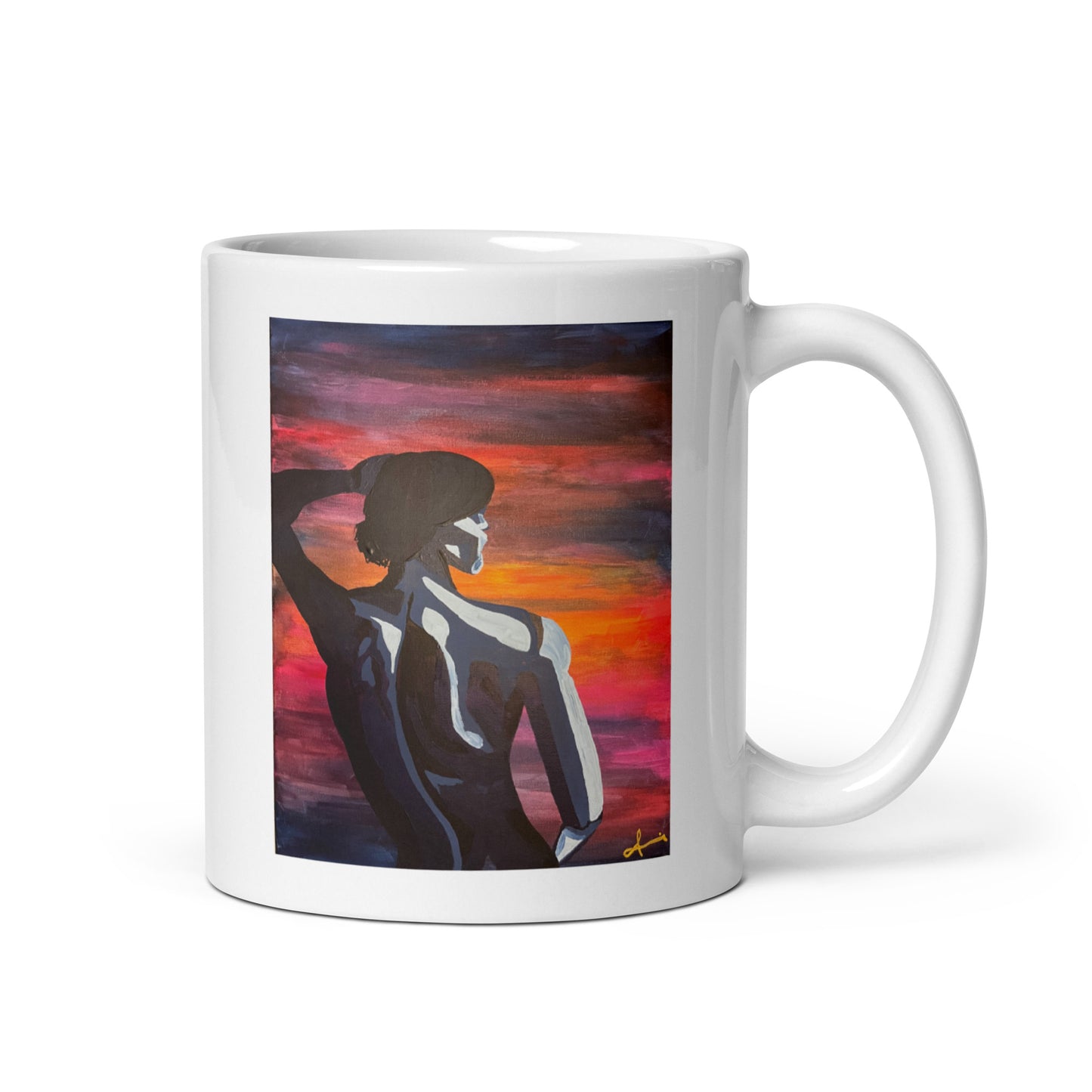 Sunrise Dance – White Glossy Mug