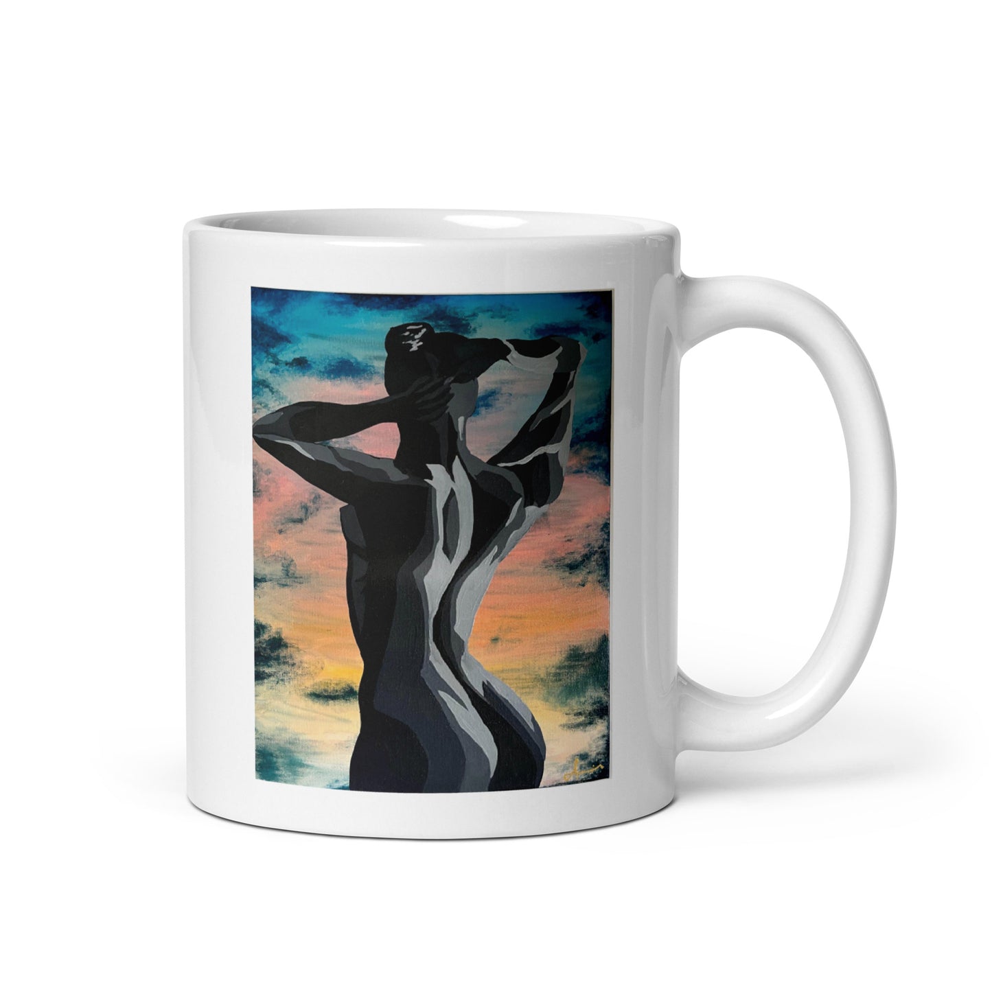 Sunset Dance – White Glossy Mug