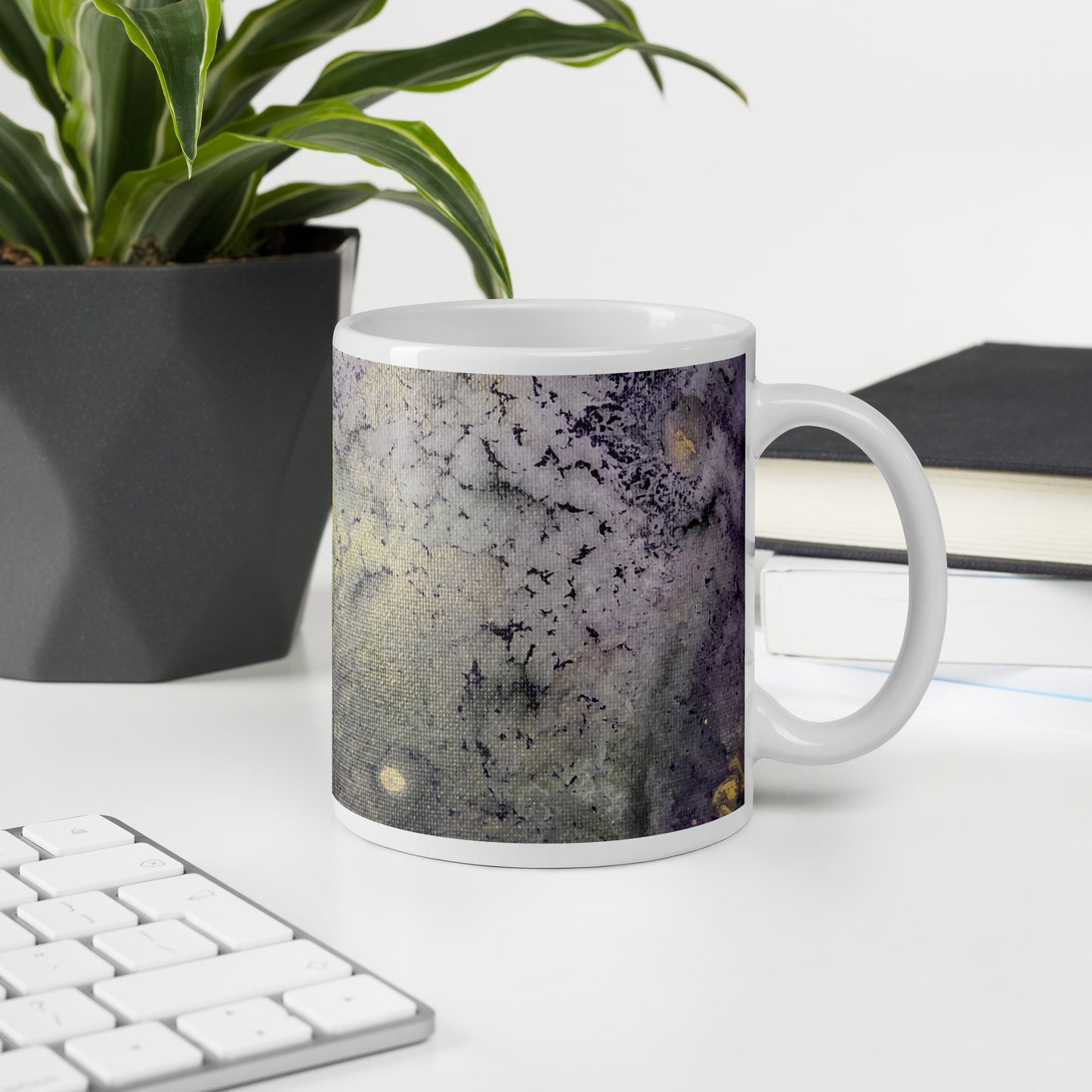 Fluorite #3 – White Glossy Mug