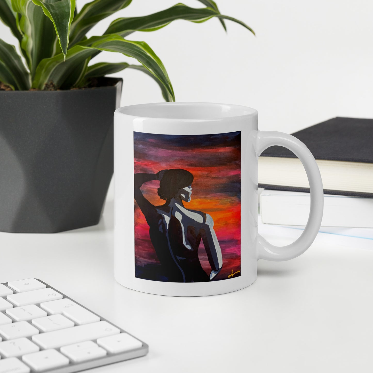 Sunrise Dance – White Glossy Mug