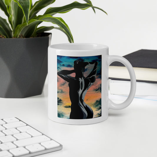 Sunset Dance – White Glossy Mug