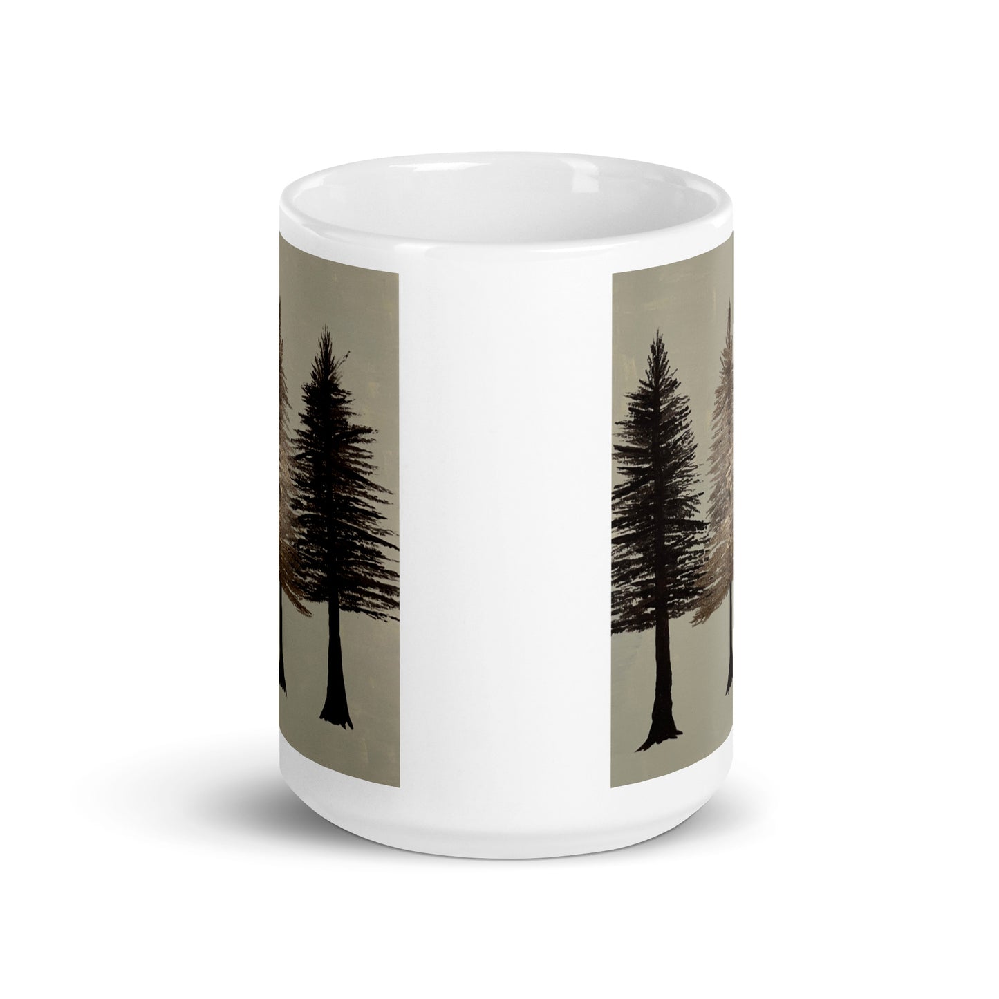 Forest in Gold – White Glossy Mug