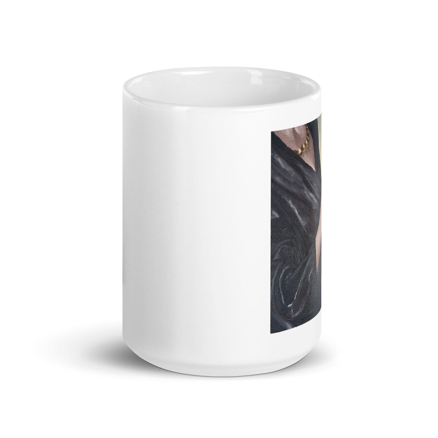 Satin Soirée – White Glossy Mug