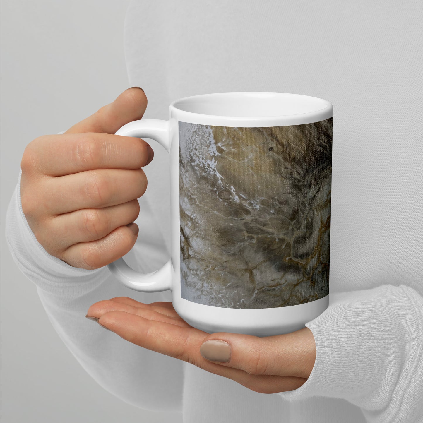 Sand #4 – White Glossy Mug