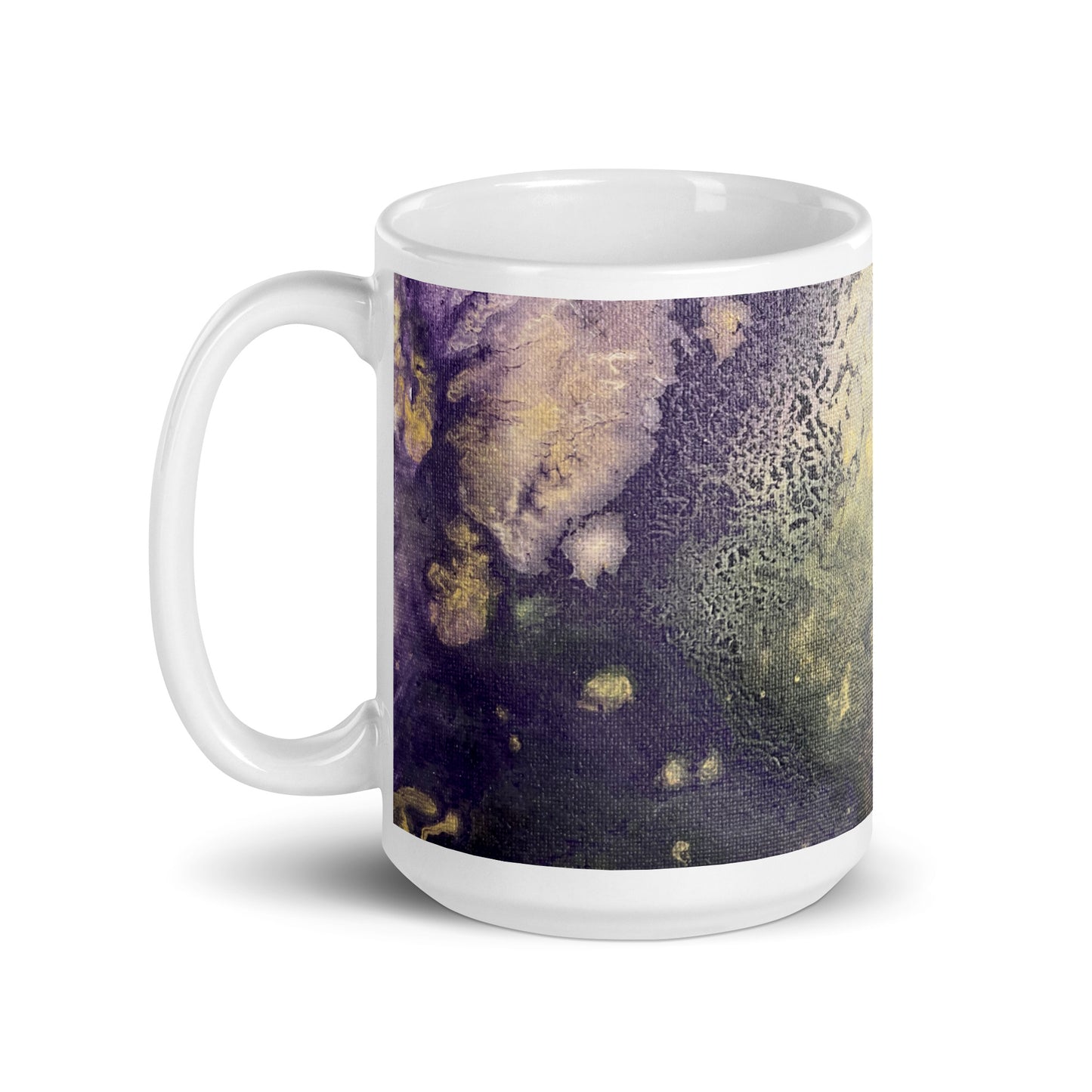 Fluorite #3 – White Glossy Mug