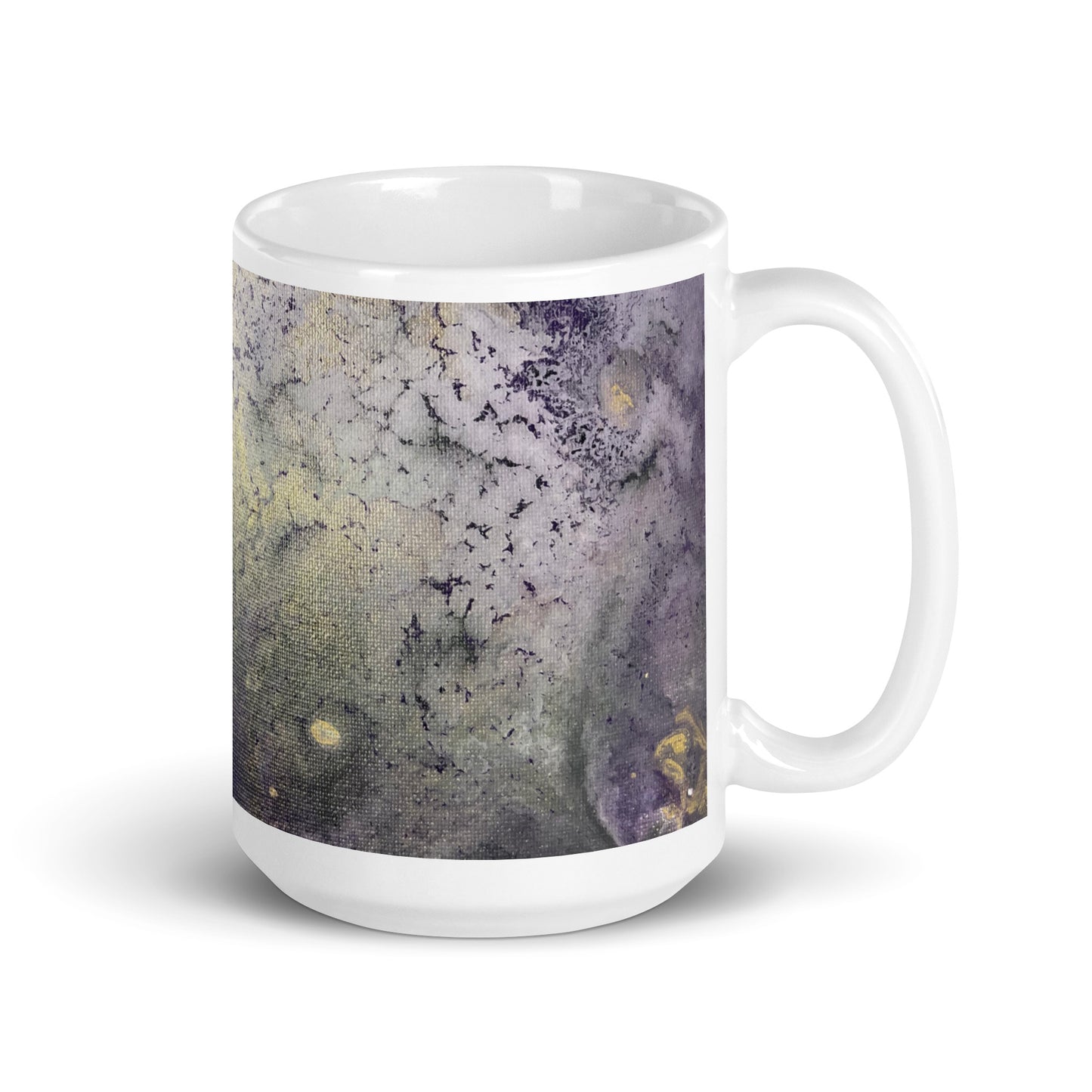 Fluorite #3 – White Glossy Mug