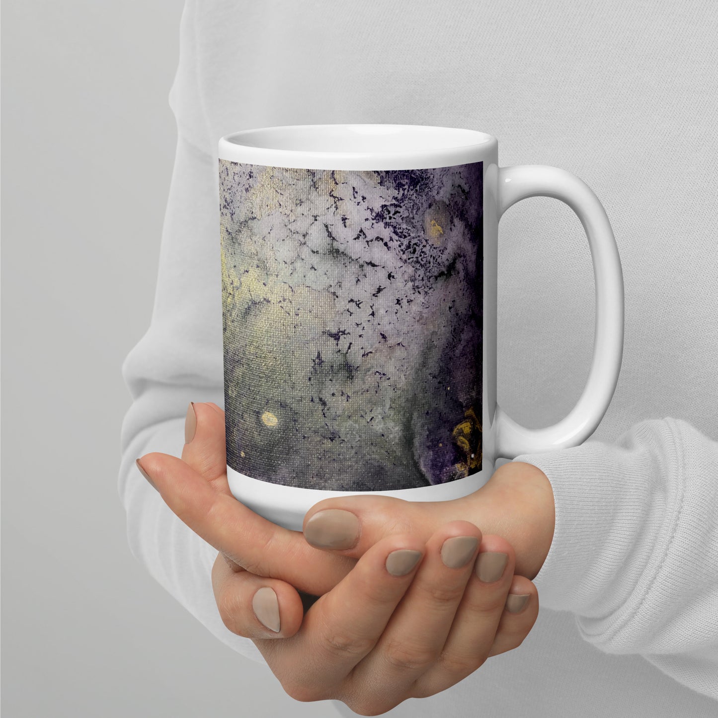 Fluorite #3 – White Glossy Mug