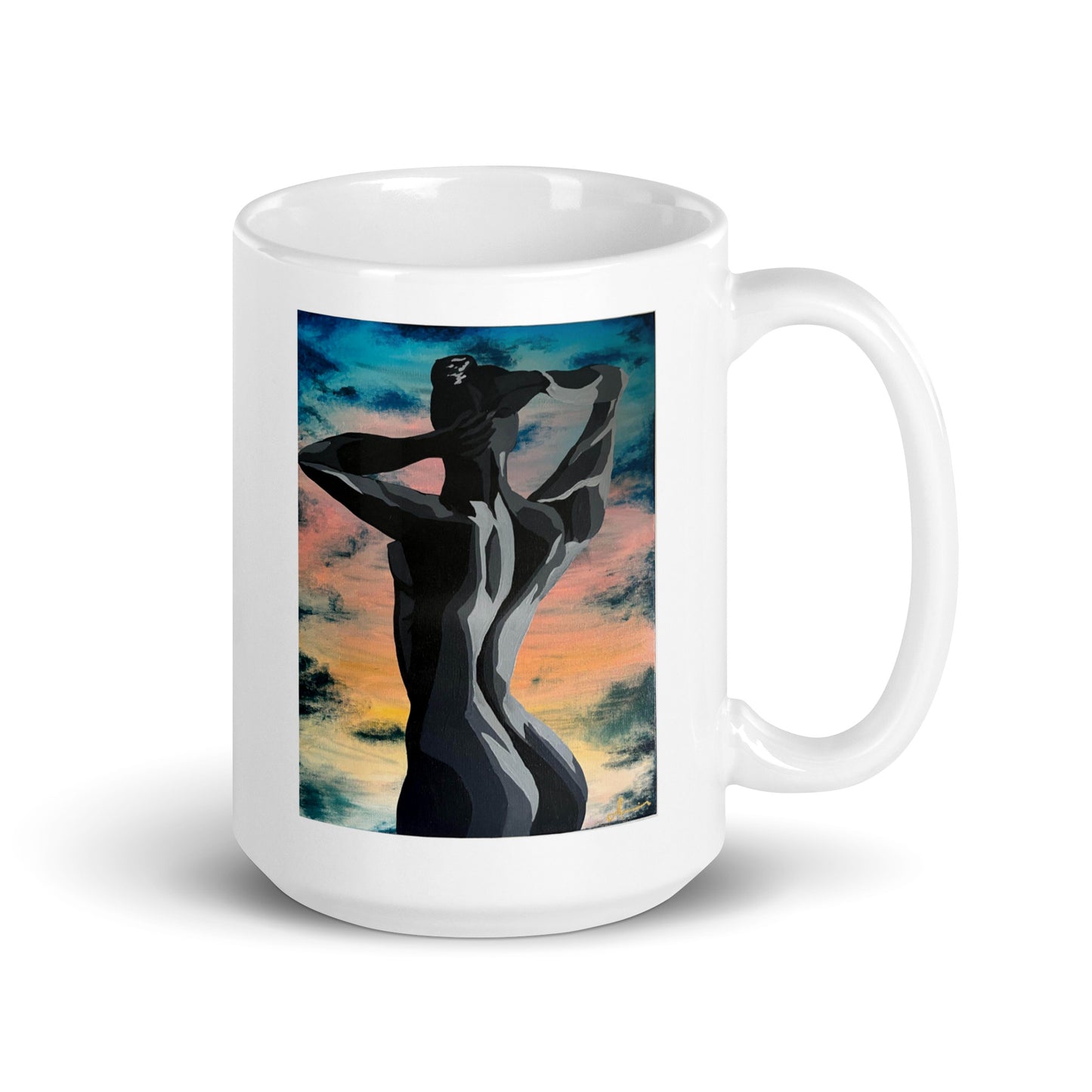 Sunset Dance – White Glossy Mug