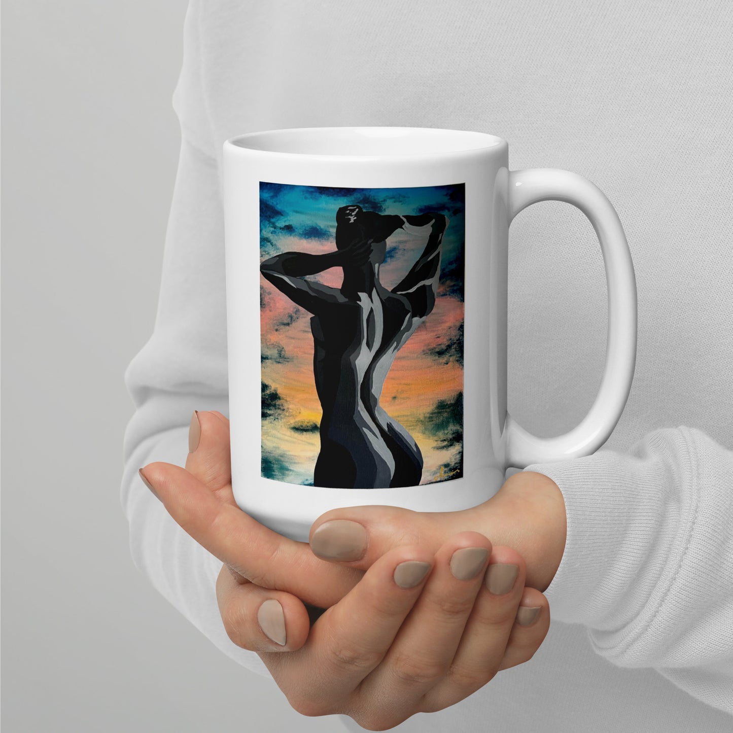 Sunset Dance – White Glossy Mug