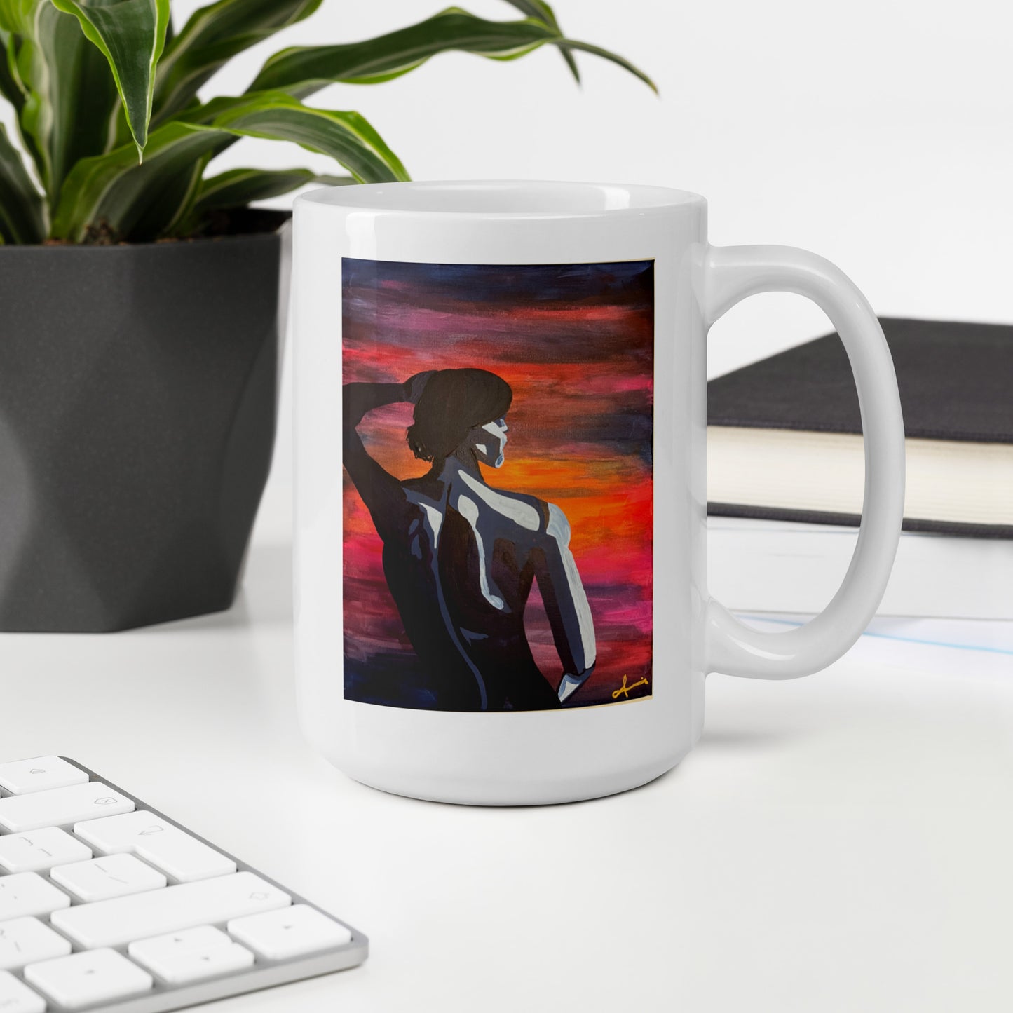 Sunrise Dance – White Glossy Mug