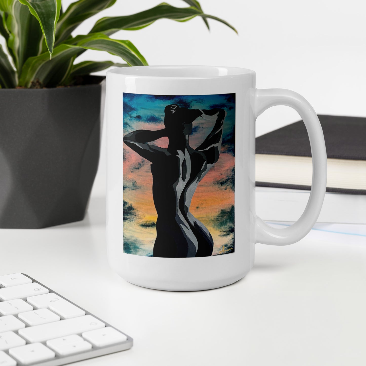 Sunset Dance – White Glossy Mug